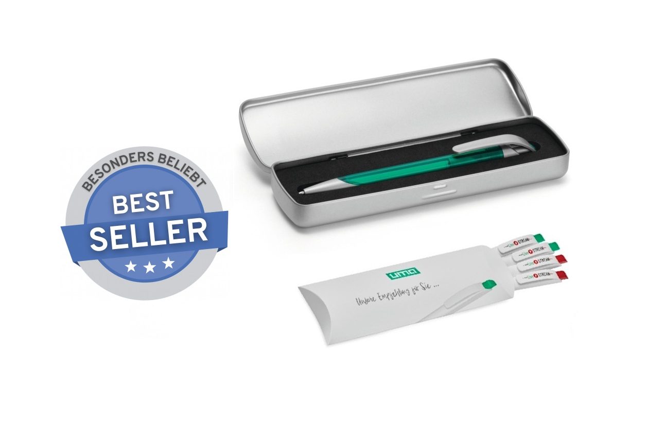 Bestseller unter den Werbeschreibgeräten – meistgekaufte und beliebte Werbeartikel für Firmenkunden